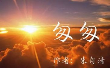 匆匆的读后感300字5篇