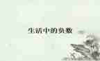 《负数》教案7篇