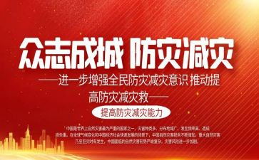 减灾防灾宣传总结模板6篇