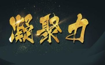 凝聚力心得体会7篇
